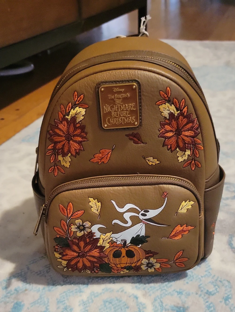 Loungefly Brown The Nightmare Before Christmas Autumn Mini Backpack